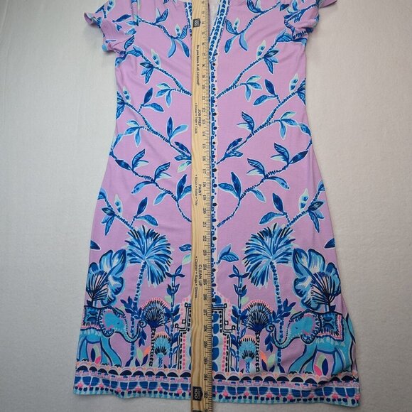 Lilly Pulitzer Women' Sophiletta Womens T-Shirt Short Sleeve Dress Small  Purple - Picture 8 of 14